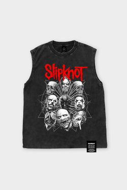 Майка SHMOT "SLIPKNOT 2" GARMENT DYE Черный