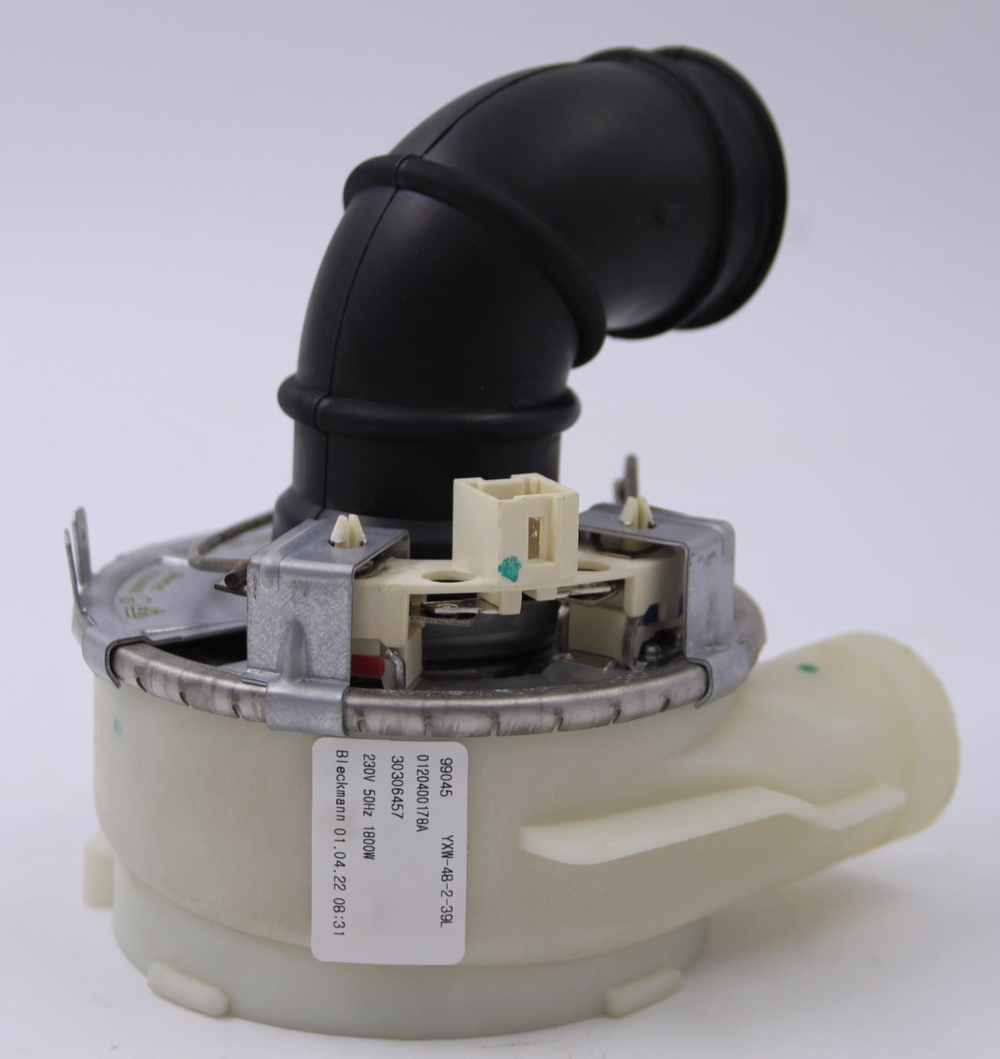 ТЭН проточный PC47 1800W Bleckman посудомоечной машины Haier HDWE14-094RU с патрубком