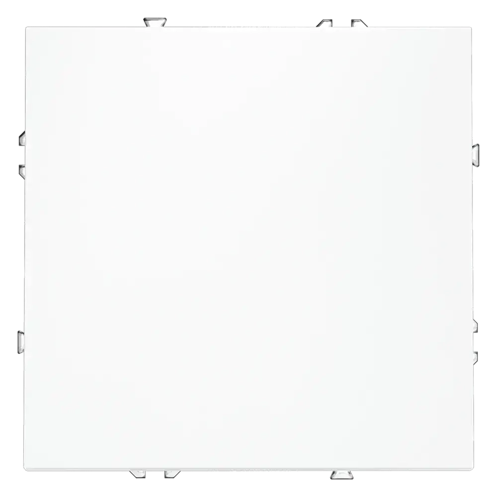 Выключатель встраиваемый VOLTUM S70 одноклавишный 10А, (белый матовый)