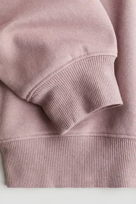 H&M Асимметричная толстовка, пыльно-розовый