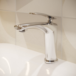 Смеситель для раковины STWORKI Гётеборг S03010CR + донный клапан SW-001CR хром