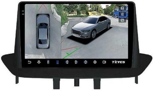 Магнитола для Renault Fluence, Megane 2009-2017 - Teyes CC3-2K-360 на Android 10, Быстрая, 2K QLED, CarPlay, 4G SIM-слот, 4 камеры в комплекте