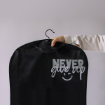 Детский чехол с карманами 110х50, влагостойкий. Never give up