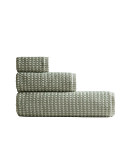Zara Home Полотенце для лица и рук из хлопка, зелёный · 4587/013