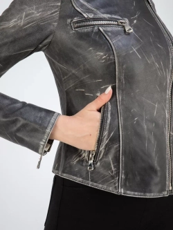 Куртка кожаная натуральная косуха