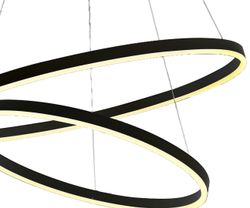 Kink Light 08220,19A(4000K) Подвес димм. Тор черный d80+60