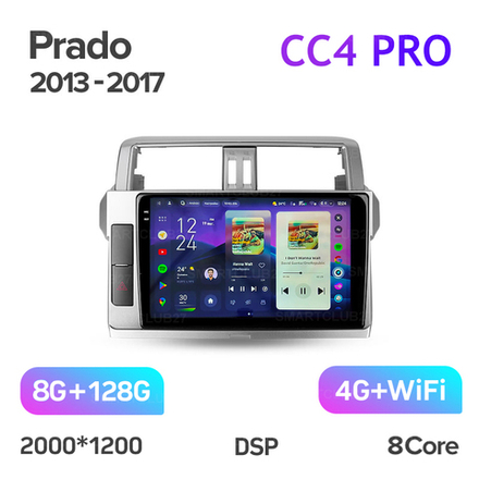 Teyes CC4 Pro 10,2" для Toyota Land Cruiser Prado 2013-2017