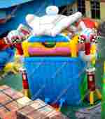 Надувная горка "Вторжение инопланетян"