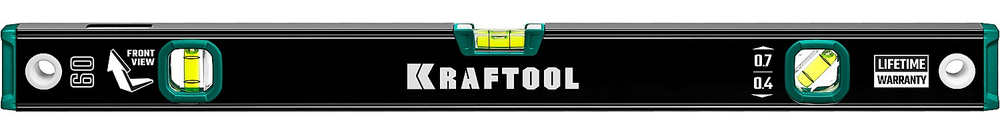 KRAFTOOL 600 мм, с зеркальным глазком, уровень (34781-60)