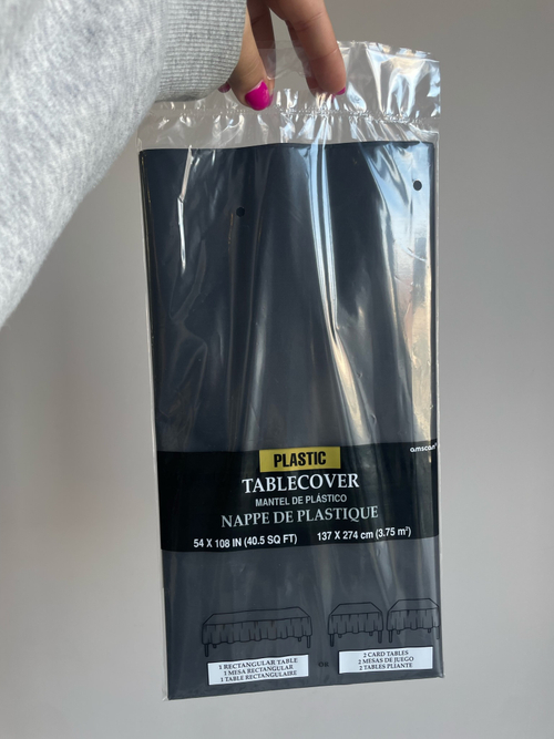 Скатерть п/э Black (Черный) 1,4х2,75м/А