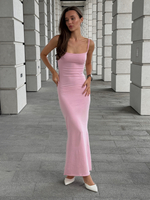 Платье обтягивающее на бретелях