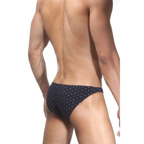 Трусы мужские слипы черные с принтом DARKZONE DZN6414