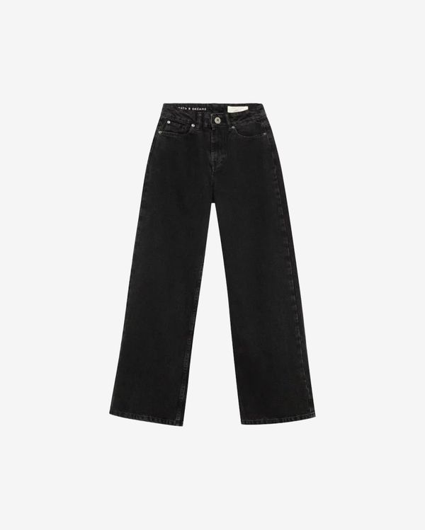 Джинсы Широкие 2360 Palazzo женские черные - фото 1