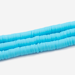 Бусины хеши, каучук, оттенок "Sky"