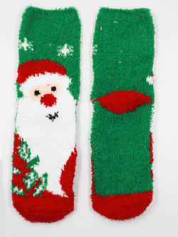 Носки НГ махровые р.35-40 "Christmas" Санта