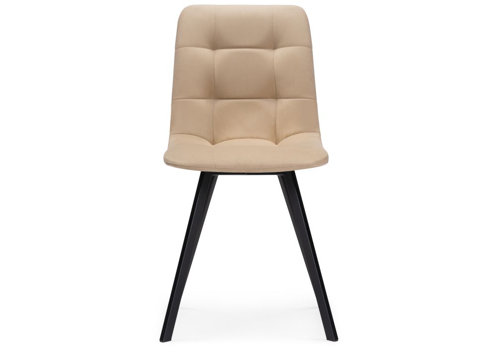 Стул на металлокаркасе Чилли черный / бежевый