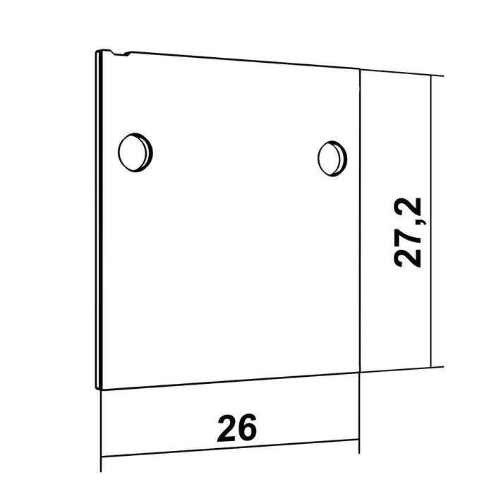 Заглушка для магнитной системы АВД-5412-Z Mini White