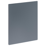 Папка с 20 вкладыш. А4, 14мм, 500мкм, пластик, серая (Стамм)