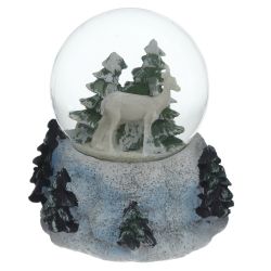GAEM Фигурка декор в стекл шаре "Домик/Олень", D 6.5 см, L9 W8 H9 см, 3в.