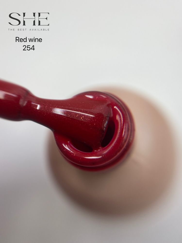 Гель-лак SHE RED WINE, 254 10 ml