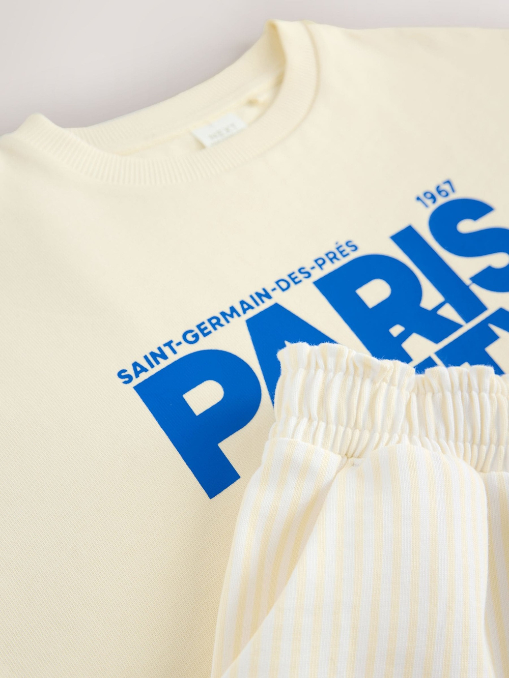 Футболка и шорты в комплекте для девочки Next AJ0-370, Светло-желтый