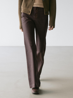 Massimo Dutti Расклешенные брюки, фиолетовый