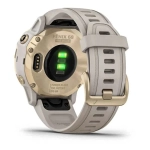 Спортивные наручные часы Garmin Fenix 6s Pro Solar золотистый с песочным ремешком 010-02409-11