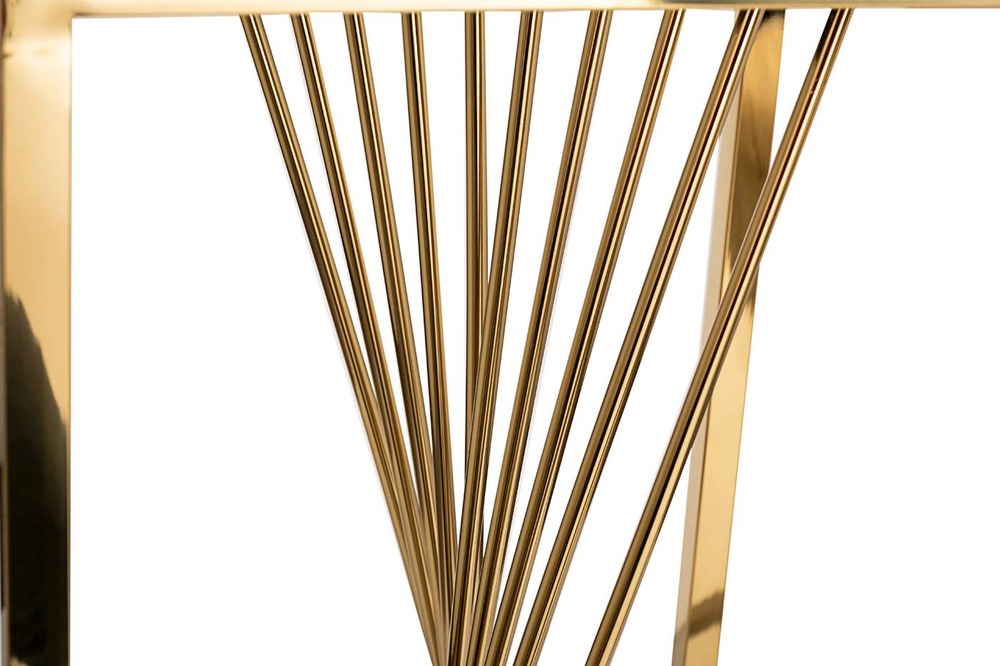 Стол журнальный Garda Decor черный-золотой 13RXET8083M-GOLD