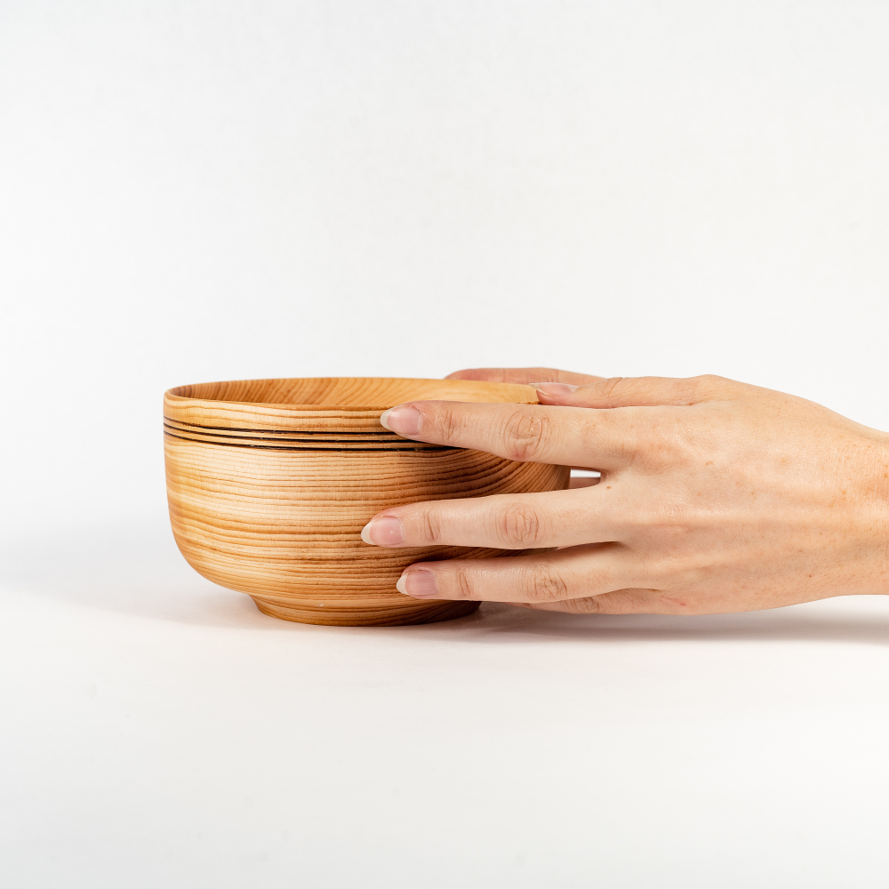 Деревянная Глубокая тарелка Art of Siberia из сибирского кедра бульоница T160