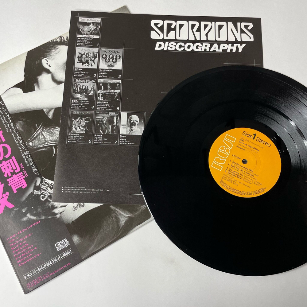 Винтажная виниловая пластинка LP Scorpions Love At First Sting (Japan 1984) (Obi) Still Loving You