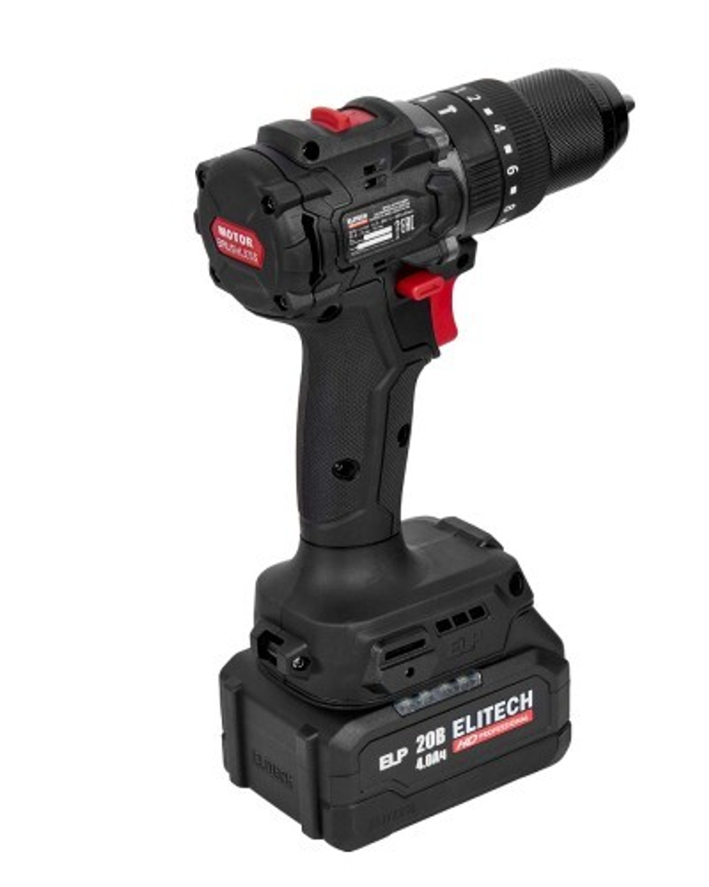 Дрель-шуруповерт аккумуляторная ELITECH CD 20ISL2 (E2201.041.02) HD 205723