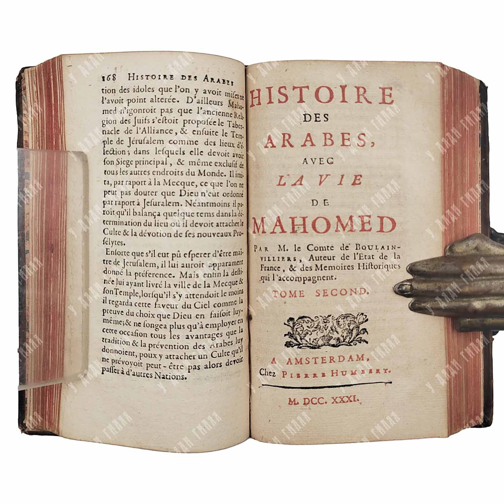 [История арабов с жизнью Магомеда] Histoire Des Arabes Avec La Vie de Mahomed. Tome 1-2, 1731.