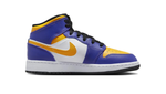 Женские кроссовки Air Jordan 1 mid "lakers" DQ8423-517