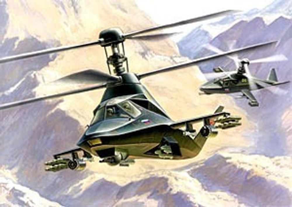 Купить Набор подарочный-сборка Вертолет Ка-58 Черный призрак