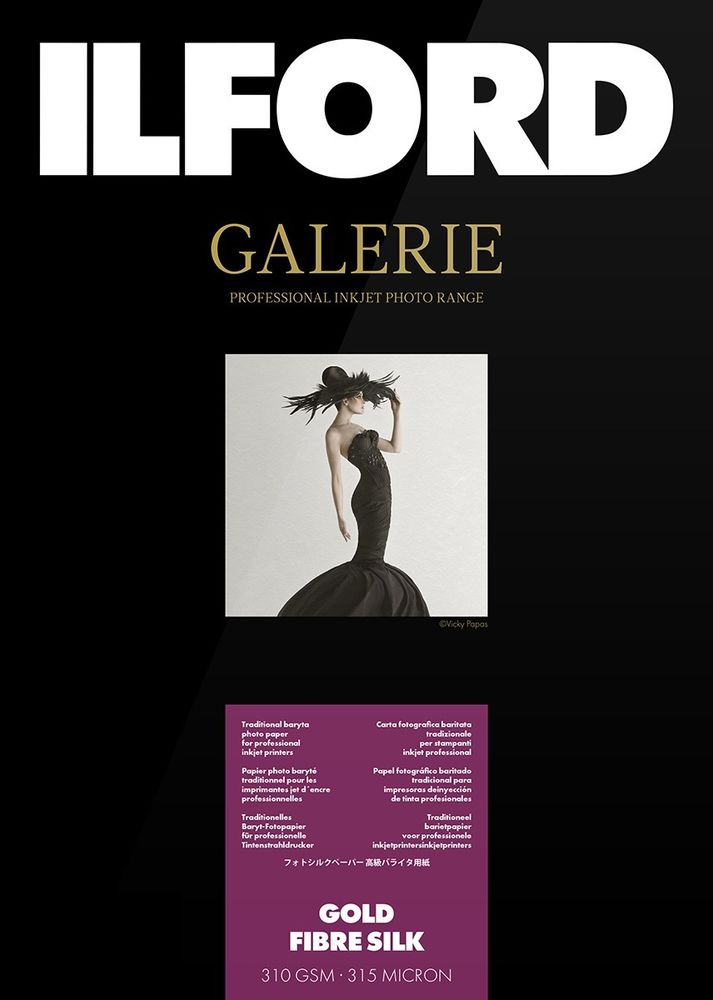 Фотобумага ILFORD Galerie GOLD FIBRE SILK, 1 рулон, 44&quot; - 111,8cm x 12m (GA6915111013)