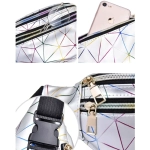 Сумка на пояс «Harizma», цвет серебро, 31*12 см