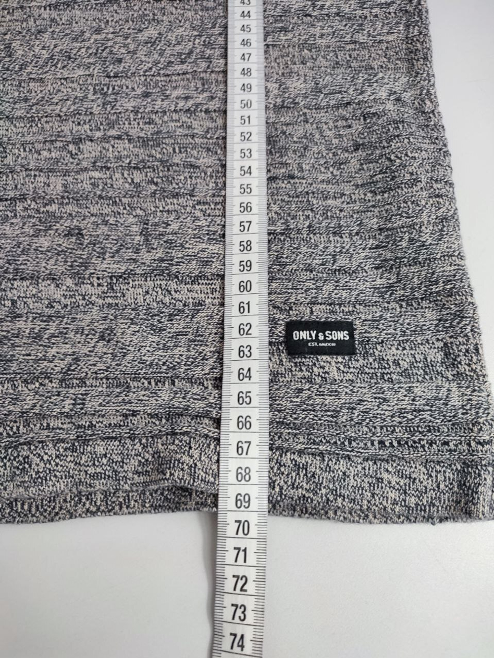 Джемпер Only&Sons серый 48/50 размер
