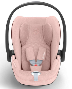 Коляска 3 в 1 Cybex Priam IV Matt Black complete и автокресло Cloud T i-Size Peach Pink Plus Off White