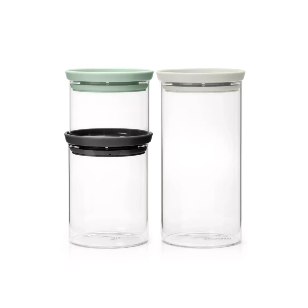 Brabantia - Набор из 3 стеклянных контейнеров. / артикул   100550  / GTIN 8710755100550