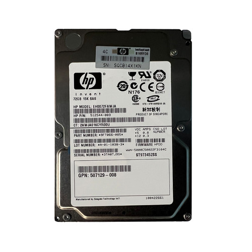 Жесткий диск HP EH0072FAWJA 72Gb SAS 2,5" HDD