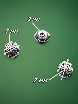 Бусины "Крест" для изготовления бижутерии.