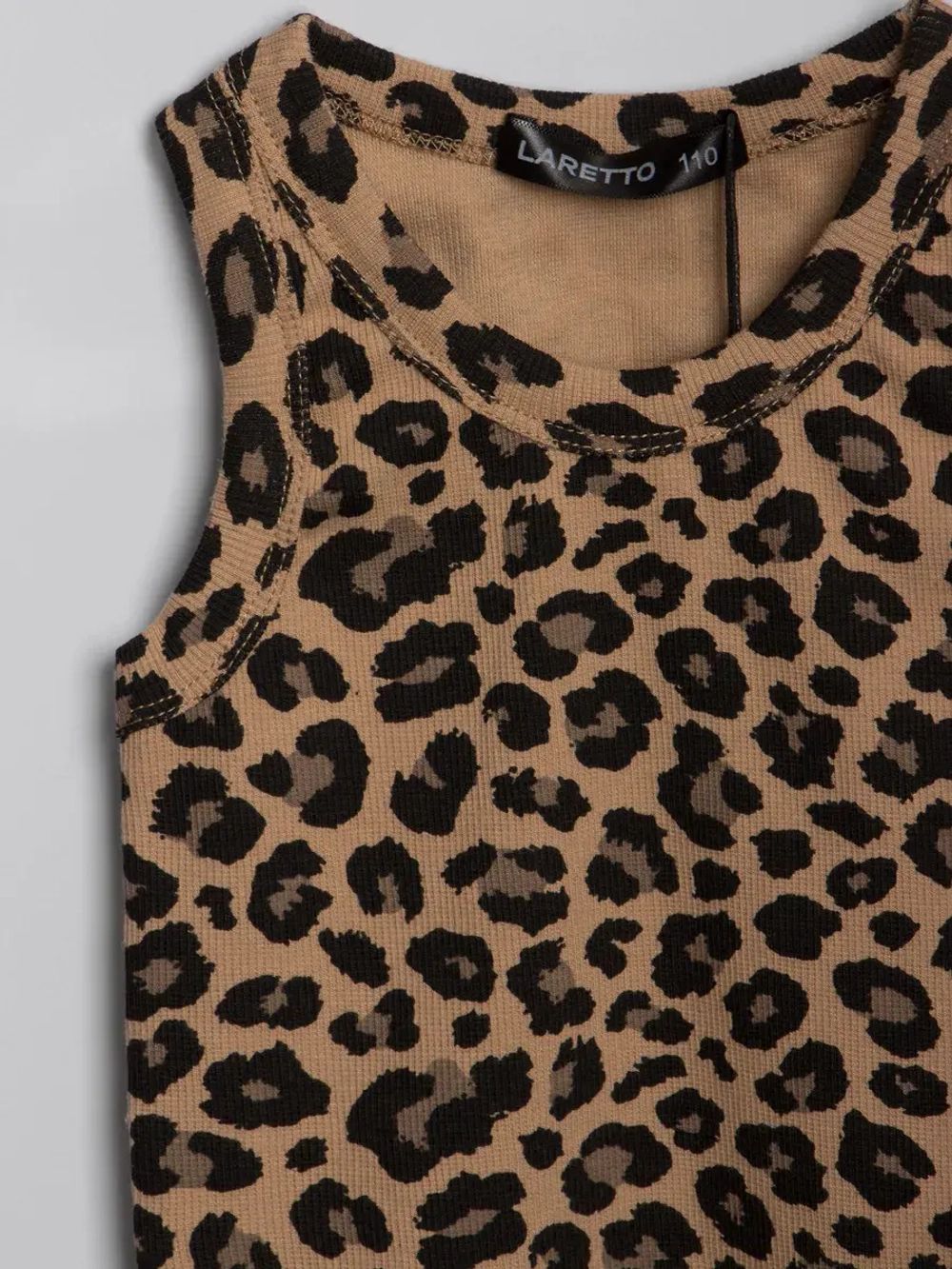 Майка для девочки на лето в рубчик