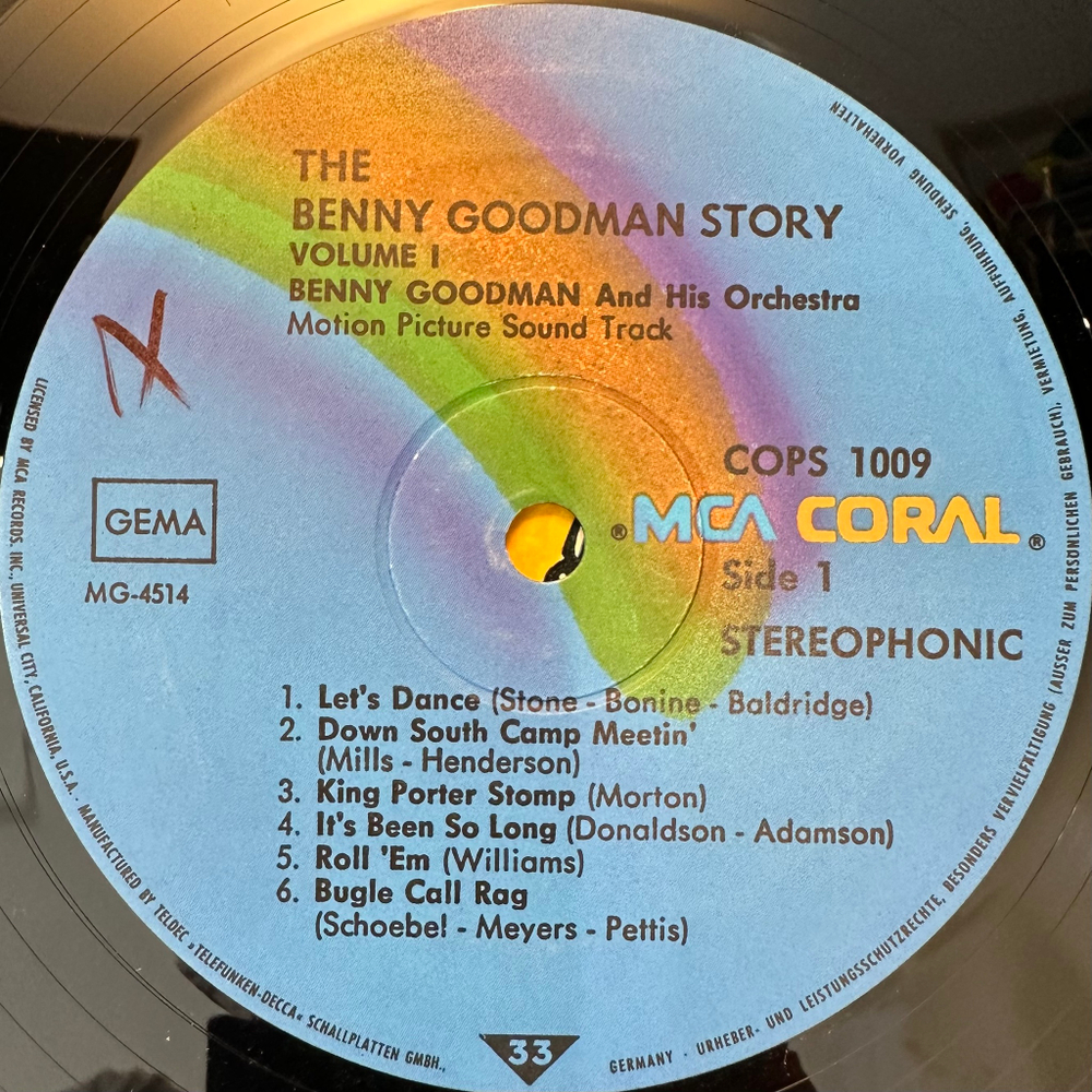 Benny Goodman - The Benny Goodman Story Vol.1 (Германия)