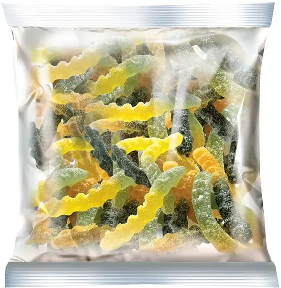 Мармелад &quot;Сороконожки&quot; со вкусами киви, персик, черная смородина, лимон, 500 гр