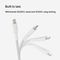Кабель Belkin BoostCharge Braided USB-C - USB-C 1 м (CAB004bt1MWH) White