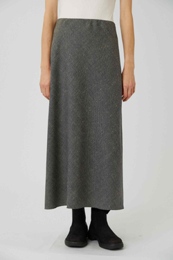 Юбка макси из льна с шерстью