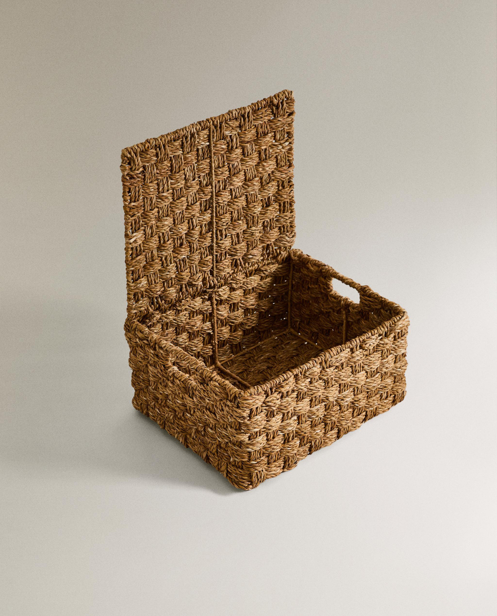 Zara Home Корзина из морской травы, цвет бежевый, 33 см