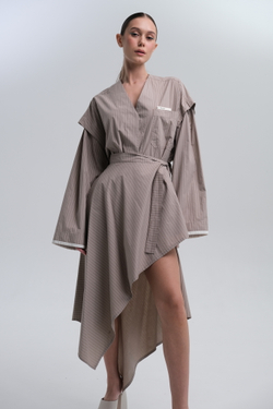 Костюм трансформер с баской Beige