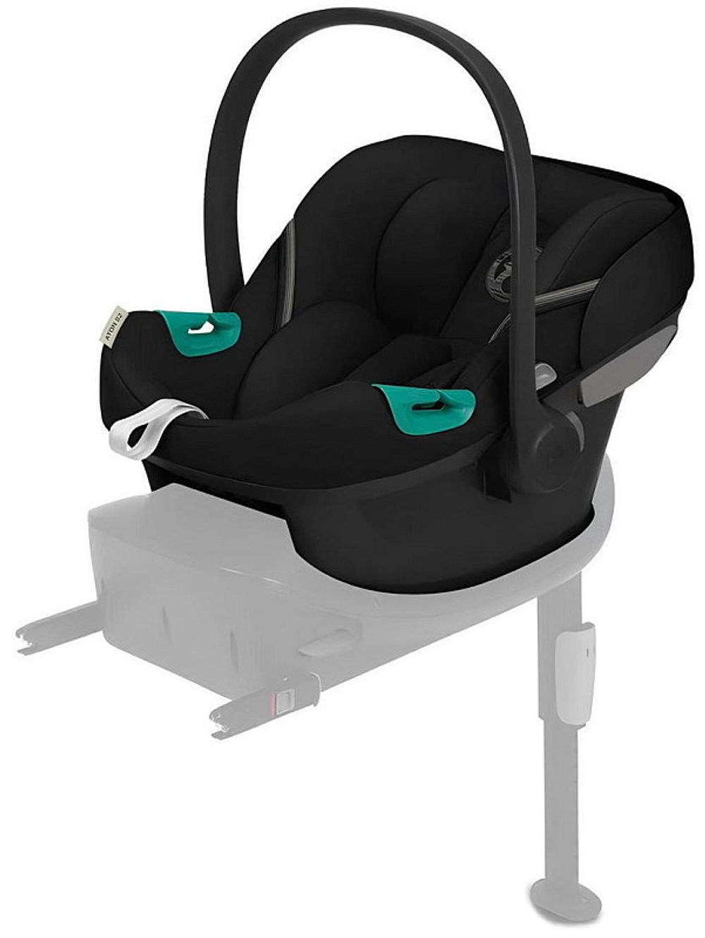 Коляска Cybex Balios S Lux TPE complete Aton S2 Moon Black 3 в 1 Stormy Blue с дождевиками