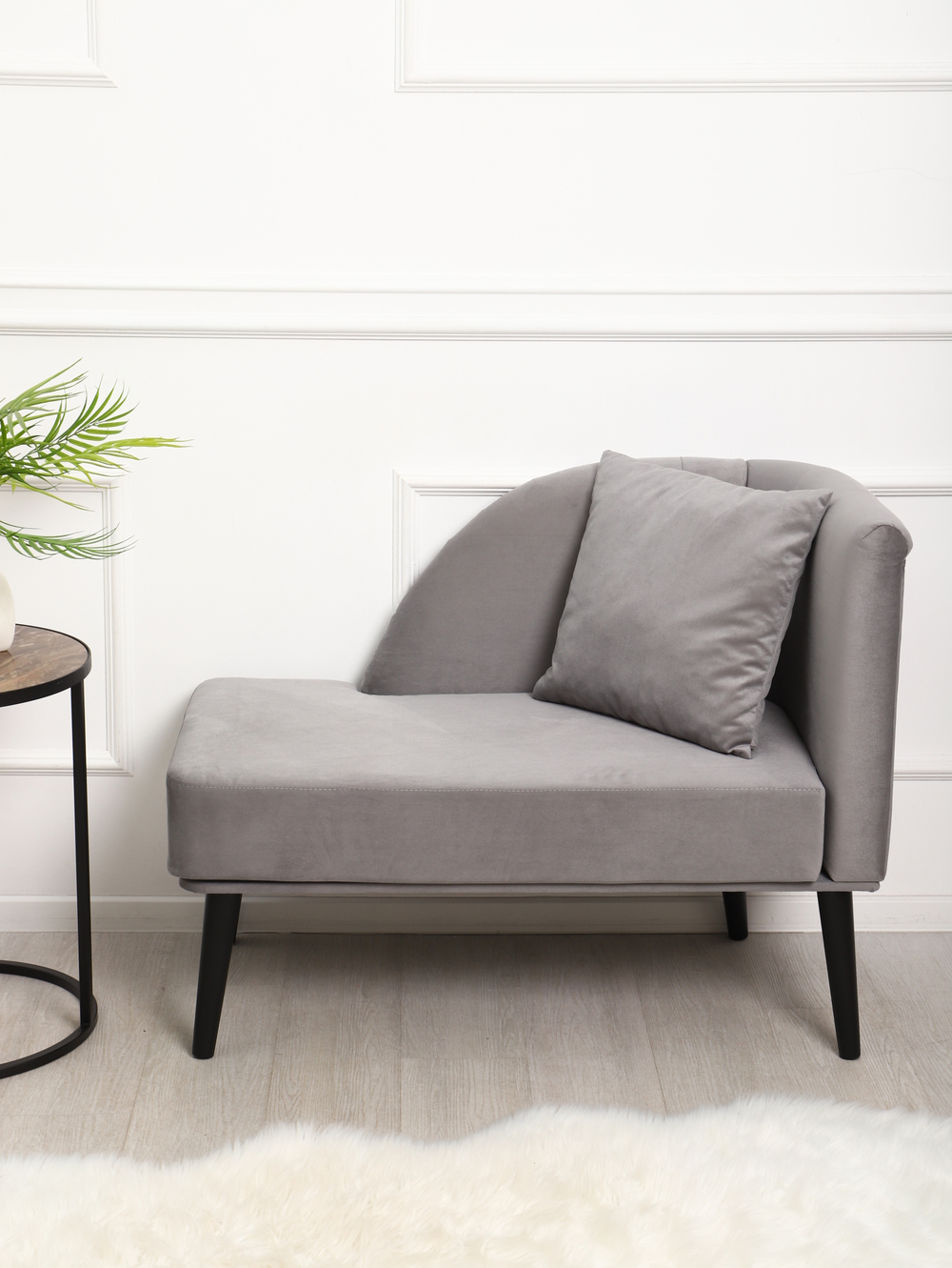 Кушетка Berger серый/венге